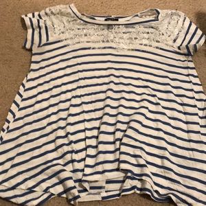 Blue stripped blouse